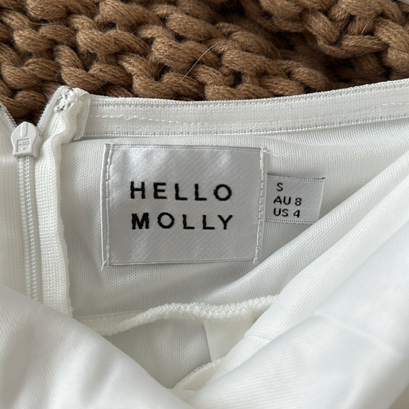 HELLO MOLLY MISTY NIGHTS DRESS WHITE - Picture 6 of 7